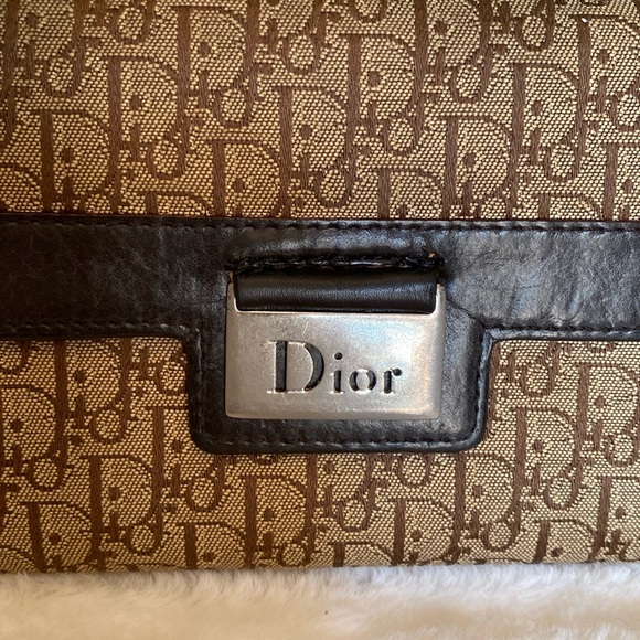 EUC Christian Dior bifold wallet. Leather & canvas - Picture 10 of 12